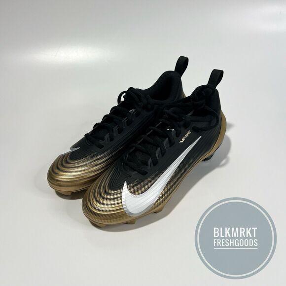 Nike Vapor Speed 3 Black Gold Football Cleats FB3303-003 Size 8 main image 5